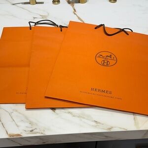 Hermès large shopping  Bags set of 3